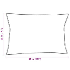 Feder Kopfkissen 2er Set Weiß 50x75 cm