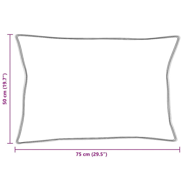 Kopfkissen 50x75 cm Baumwolle Weiß