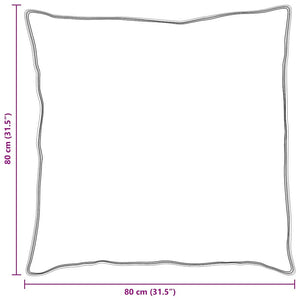 Baumwoll Kopfkissen 80x80 cm Weiß