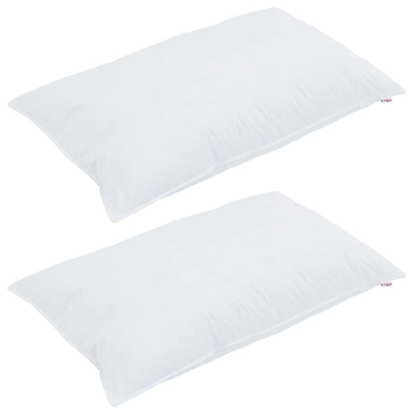 Kopfkissen 2er Set Weiß 40x80 cm