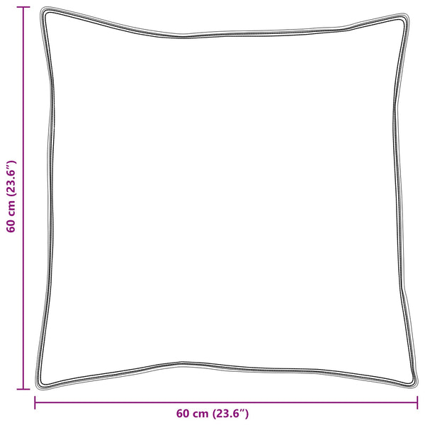 Kopfkissen 2er-Set 60x60 cm Baumwolle Weiß