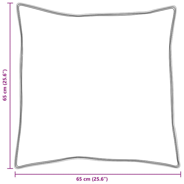 vidaXL Pillows with Case 2 pcs White 65 x 65 cm Cotton