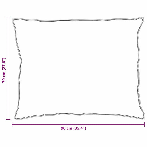 Kopfkissen 2er-Set Weiß 70x90 cm