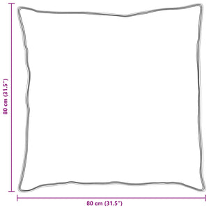 Kopfkissen 2er Set Weiß 80x80 cm Baumwolle