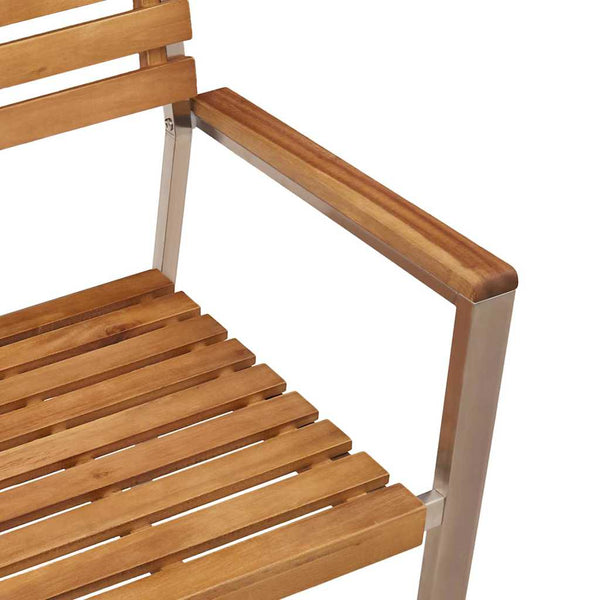 Akazienholz Gartenstühle 4er Set