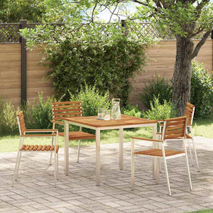 Akazienholz Gartenstühle 4er Set