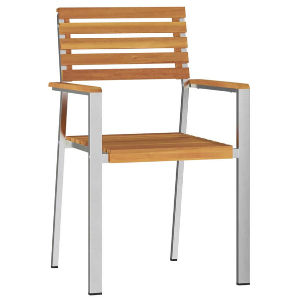 Akazienholz Gartenstühle 4er Set