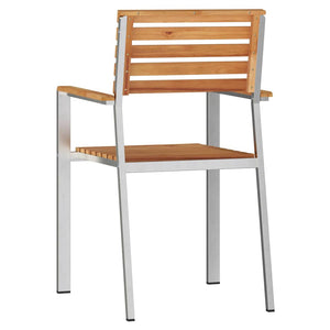 Teak Gartenstühle 2er Set, geölt