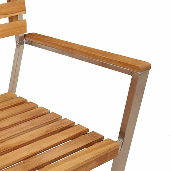 Teak Gartenstuhl 4er Set, geölt