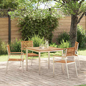 Teak Gartenstuhl 4er Set, geölt