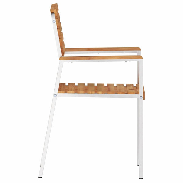Teak Gartenstuhl 4er Set, geölt