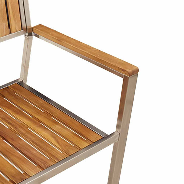vidaXL Chaises de jardin 2 pcs Marron 56 x 54,5 x 87 cm Bois d'acacia massif
