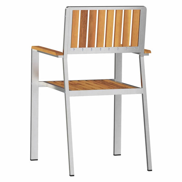 vidaXL Chaises de jardin 2 pcs Marron 56 x 54,5 x 87 cm Bois d'acacia massif