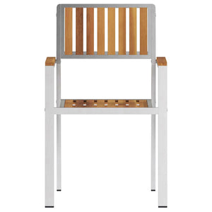 Gartenstühle 4er Set Akazienholz Braun