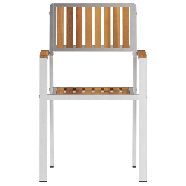 Gartenstühle 4er Set Akazienholz Braun