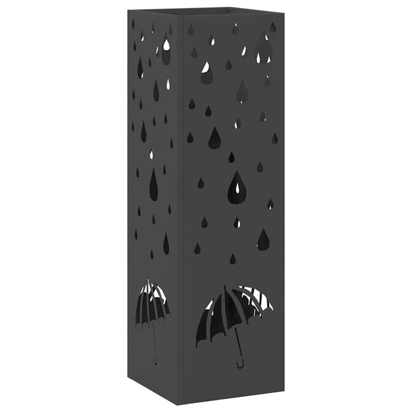 Schirmständer Schwarz Metall 49cm