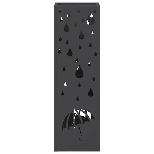 Schirmständer Schwarz Metall 49cm