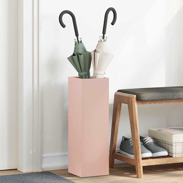 Rosa Sonnenschirmhalter mit Stauraum