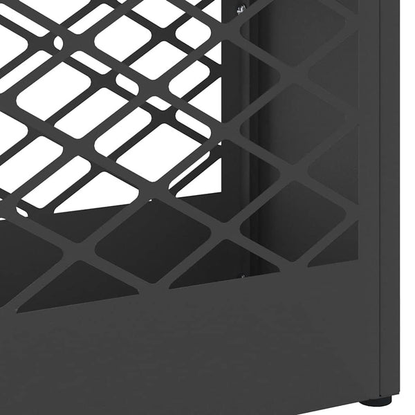 Schirmständer Schwarz Stahl 28x12x41cm