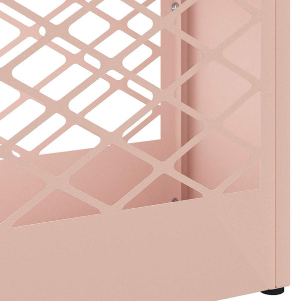 Rosa Schirmständer aus Stahl