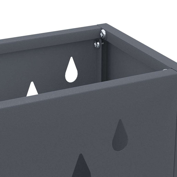 vidaXL Support de parasol anthracite 28 x 12 x 41 cm acier
