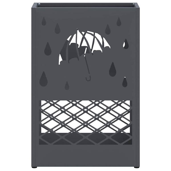 vidaXL Support de parasol anthracite 28 x 12 x 41 cm acier