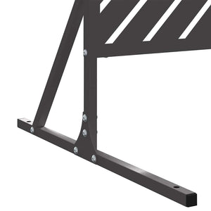 Schwarzer Stahl Sichtschutz 100x50x180cm