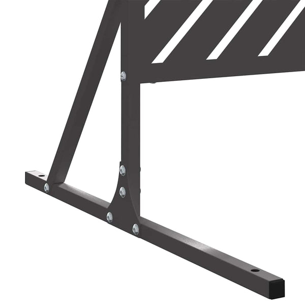 Schwarzer Stahl Sichtschutz 100x50x180cm