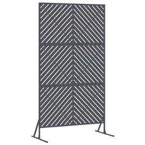 Anthrazit Sichtschutz Stahl 100x50x180cm