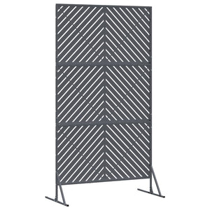 Anthrazit Sichtschutz Stahl 100x50x180cm