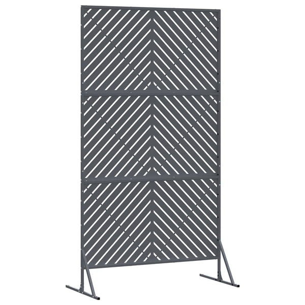 Anthrazit Sichtschutz Stahl 100x50x180cm