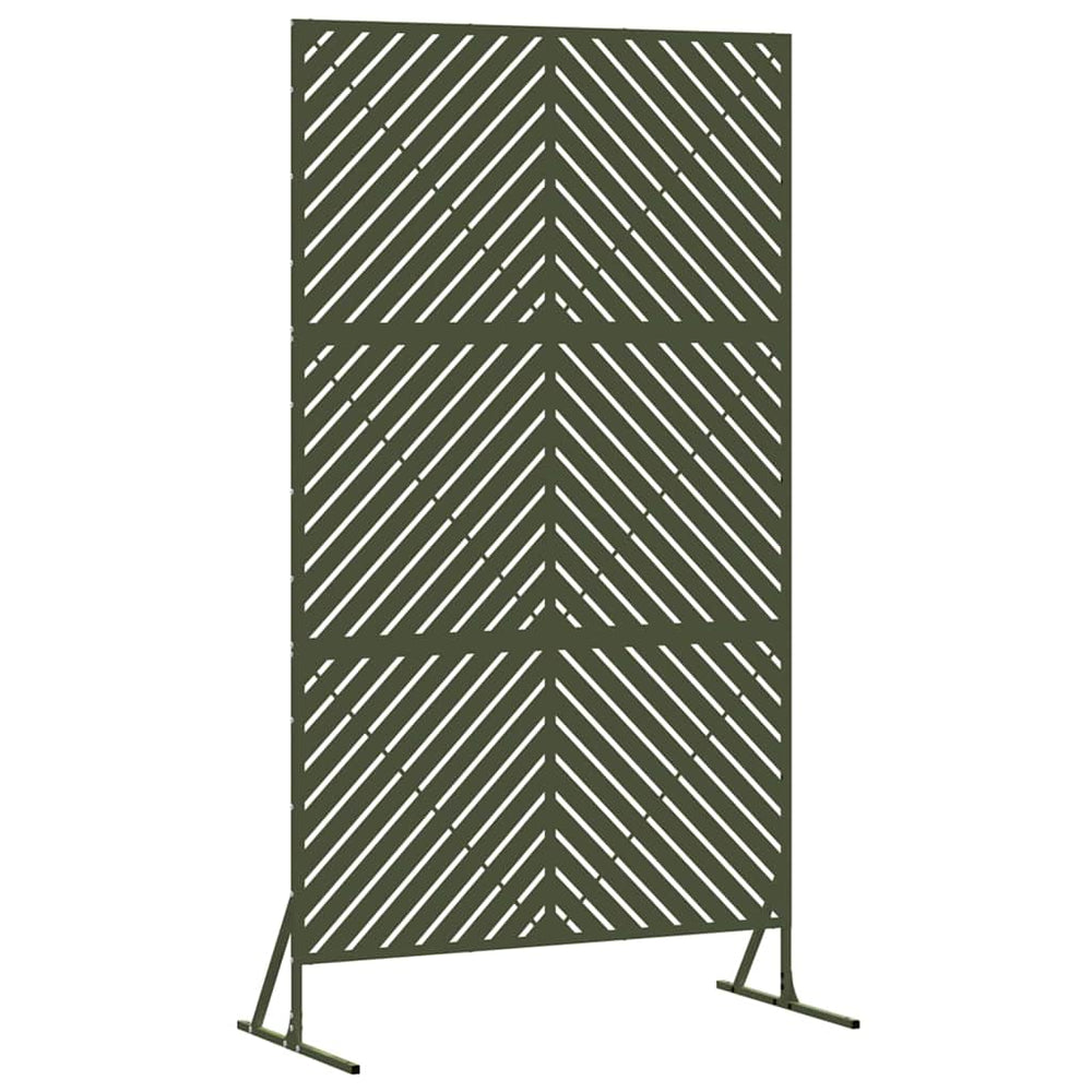 Oliv Sichtschutz Stahl 100x50x180cm