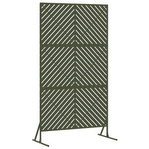 Oliv Sichtschutz Stahl 100x50x180cm