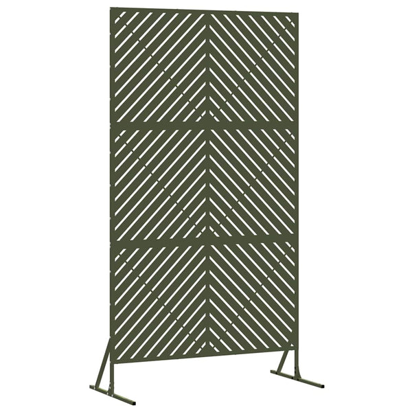 Oliv Sichtschutz Stahl 100x50x180cm