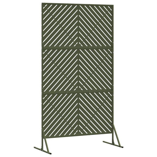 Oliv Sichtschutz Stahl 100x50x180cm