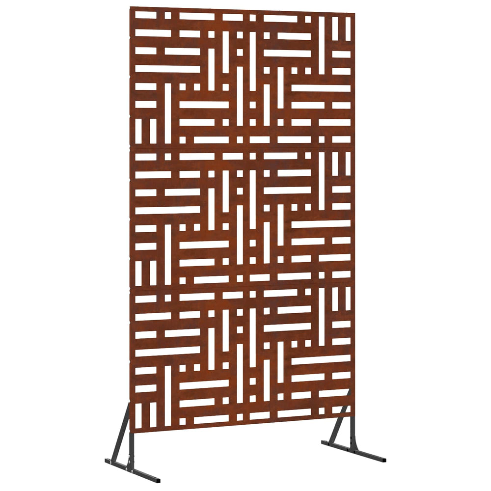 Grauer Sichtschutz aus Stahl, 100x50x180 cm