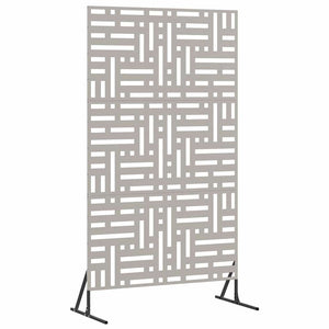 Grauer Sichtschutz aus Stahl, 100x50x180 cm