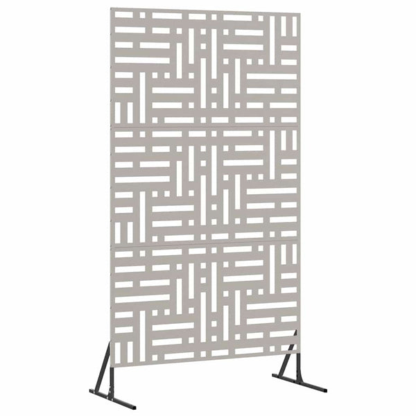 Grauer Sichtschutz aus Stahl, 100x50x180 cm