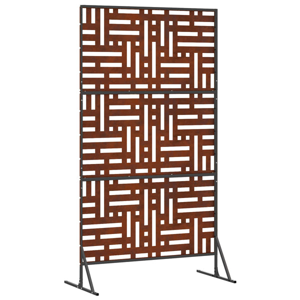Grauer Sichtschutz aus Stahl, 100x50x180 cm