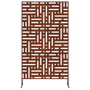 Grauer Sichtschutz aus Stahl, 100x50x180 cm