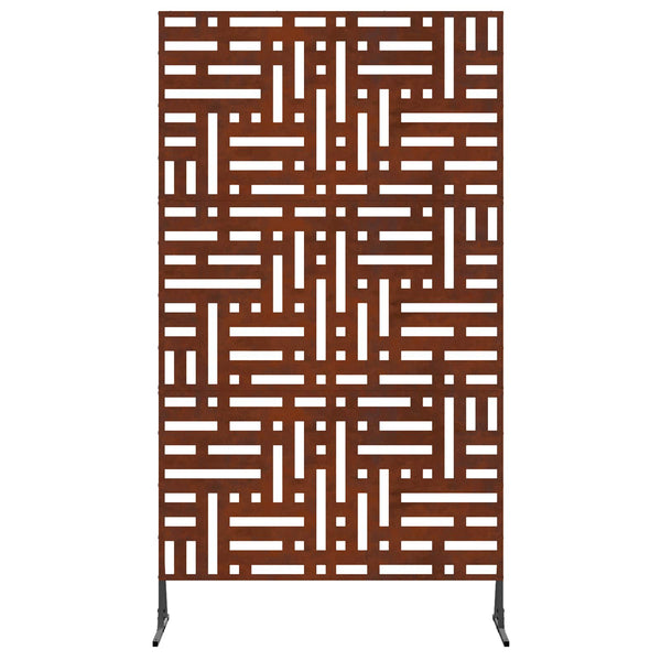 Grauer Sichtschutz aus Stahl, 100x50x180 cm