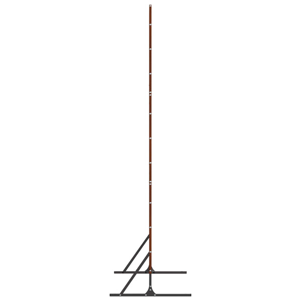 Grauer Sichtschutz aus Stahl, 100x50x180 cm