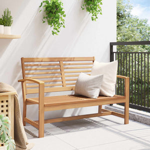 Teak Bank Braun 110 cm Massivholz