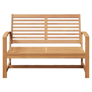 Teak Bank Braun 110 cm Massivholz