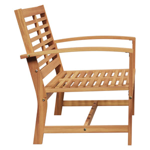 Teak Bank Braun 110 cm Massivholz