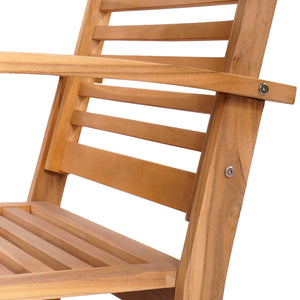 Teak Stühle 2er Set Braun