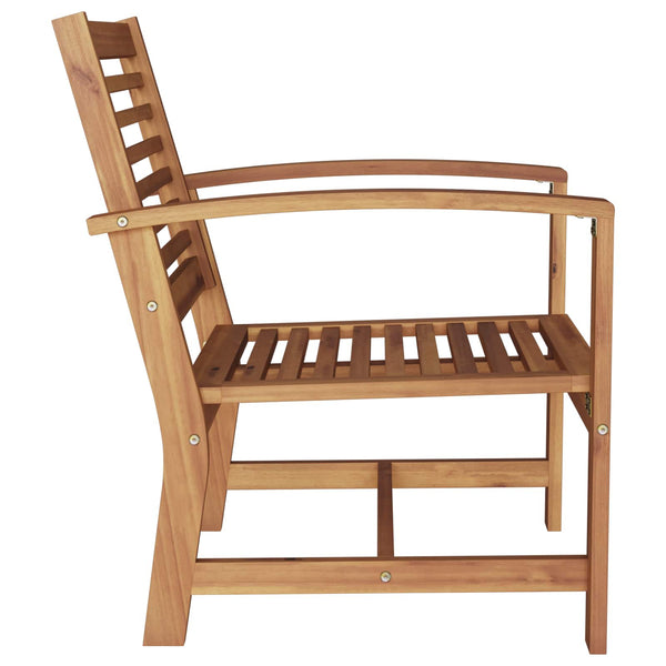 Teak Stühle 2er Set Braun