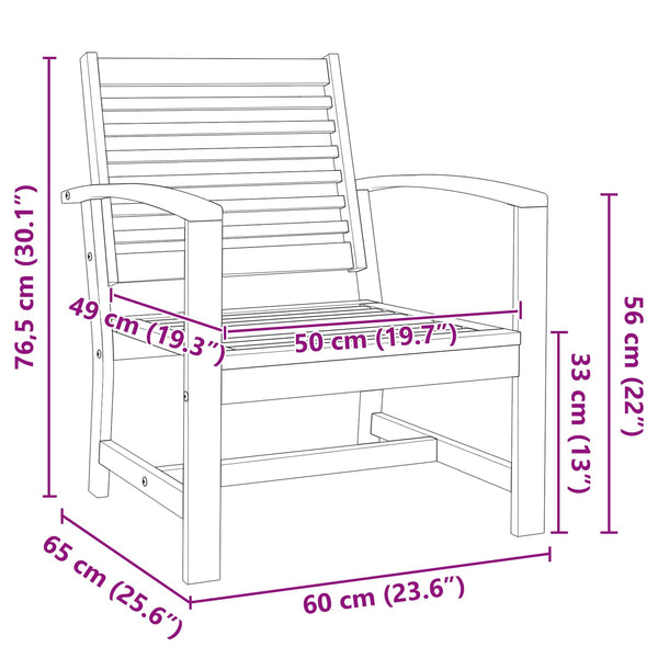 Teak Stühle 2er Set Braun