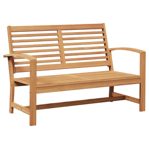 Gartenbank und Tisch Set Teak Massivholz Braun