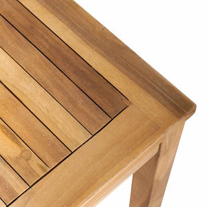 Teak Bank Braun/Dunkelgrau 110cm